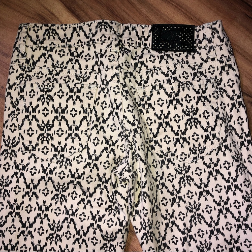 Klip jeans 5/6 cotton/ spandex tan/black Aztec/ Southwest print skinny jeans
